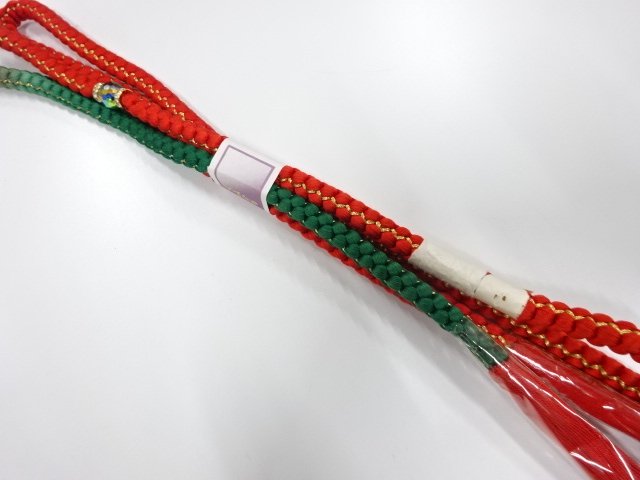 未使用品　正絹　振袖用　手組帯締め